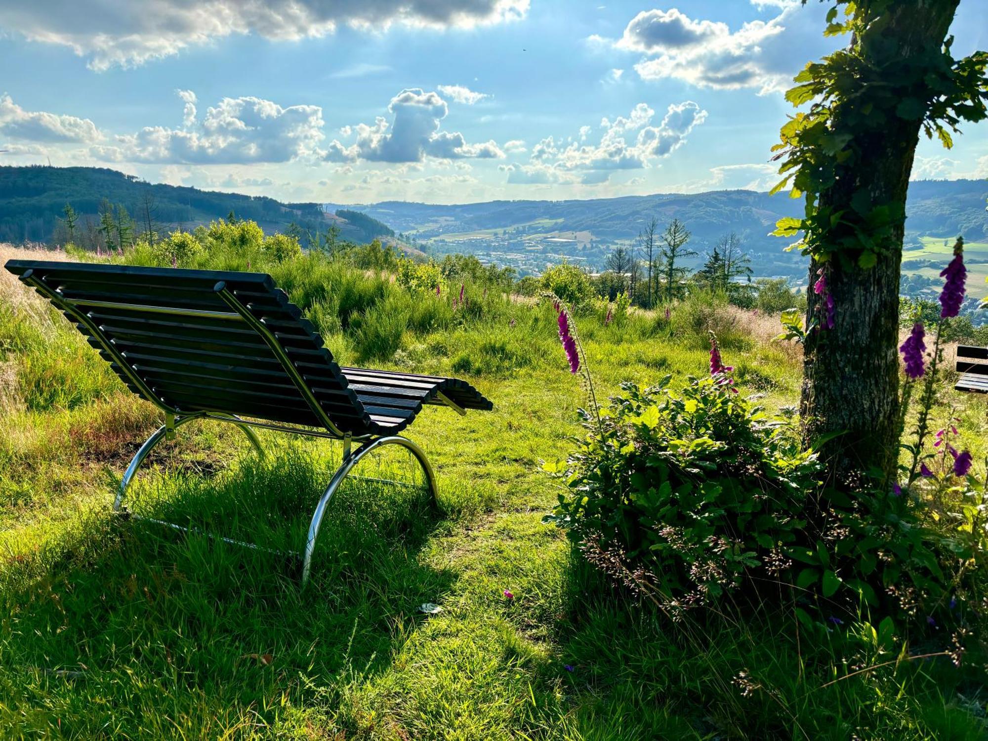 Traumwohnung Mit Sauna, Whirlpool & Wunderschoener Aussicht Plettenberg Esterno foto